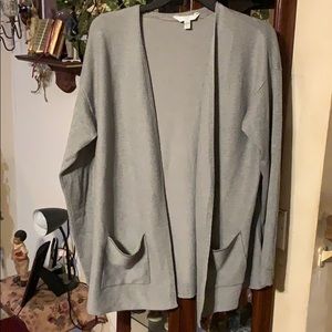 Classic grey cardigan by Tru Time sz lg